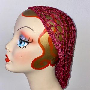 Wine Pinup Retro rockabilly Vintage Hair Snood Hair Net